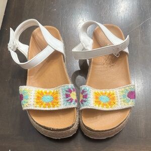 Sonoma White Floral Kids Sandals